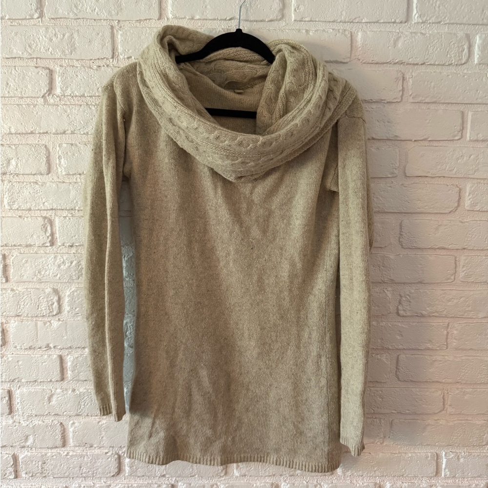 Autumn Cashmere Tan Cowl Neck Sweater